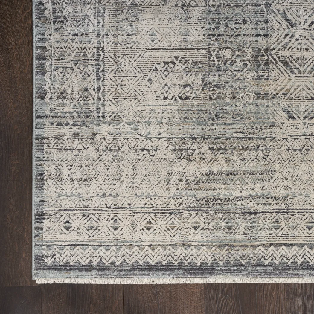 Afeni Ivory Blue 7'10 x 10'1 Rug - Thumbnail - Image 4