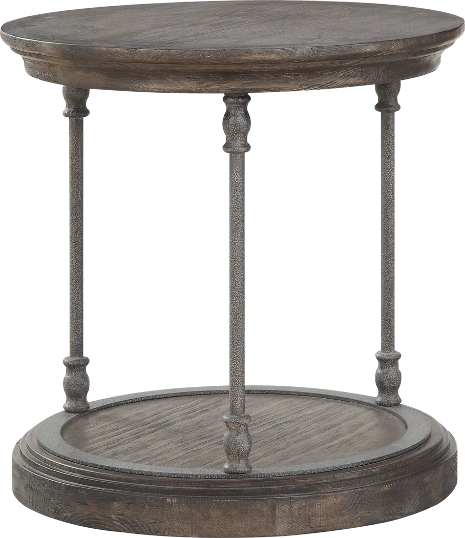 Aferia Brown End Table - Thumbnail - Image 1