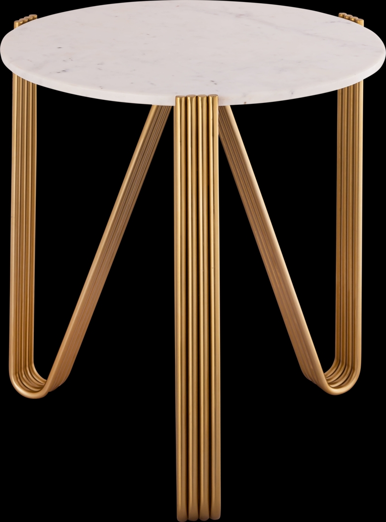 Aferna White Accent Table - Thumbnail - Image 3