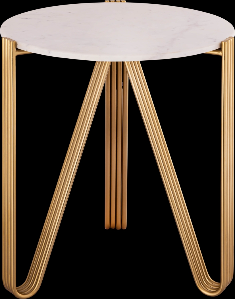 Aferna White Accent Table - Thumbnail - Image 1