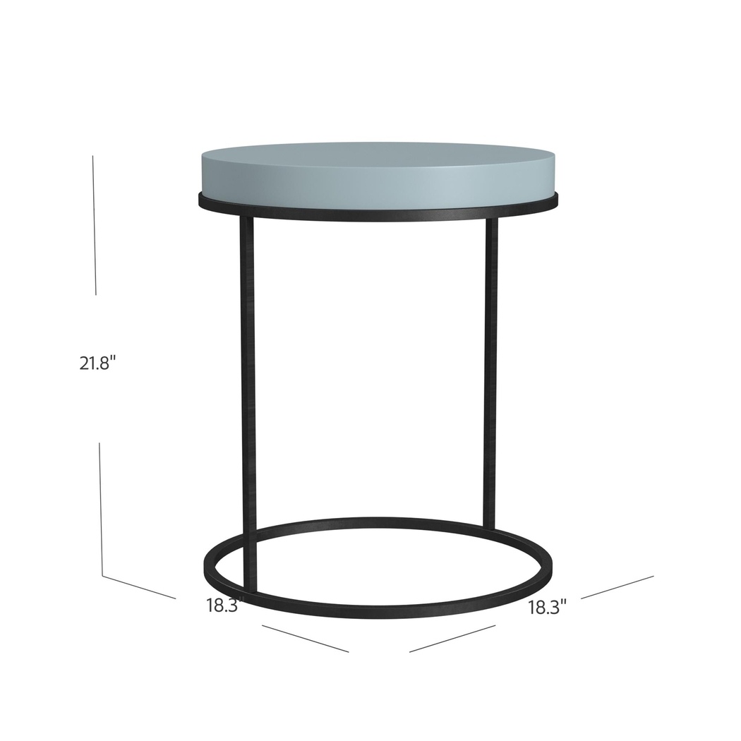 Affton Blue Accent Table - Thumbnail - Image 7