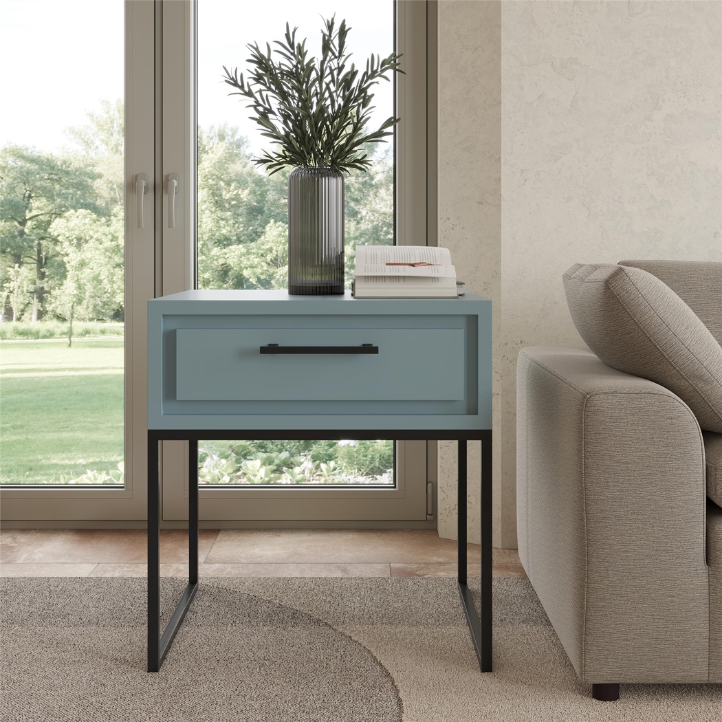 Affton Blue End Table - Thumbnail - Image 2