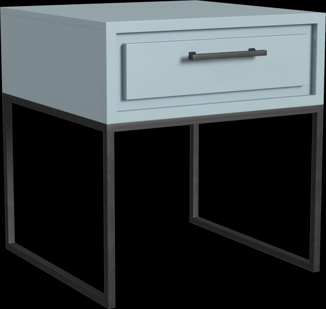 Affton Blue End Table - Thumbnail - Image 1