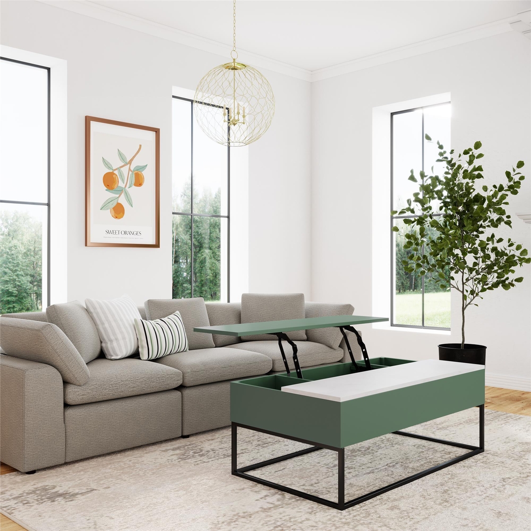 Affton Sage Lift-Top Cocktail Table - Thumbnail - Image 3