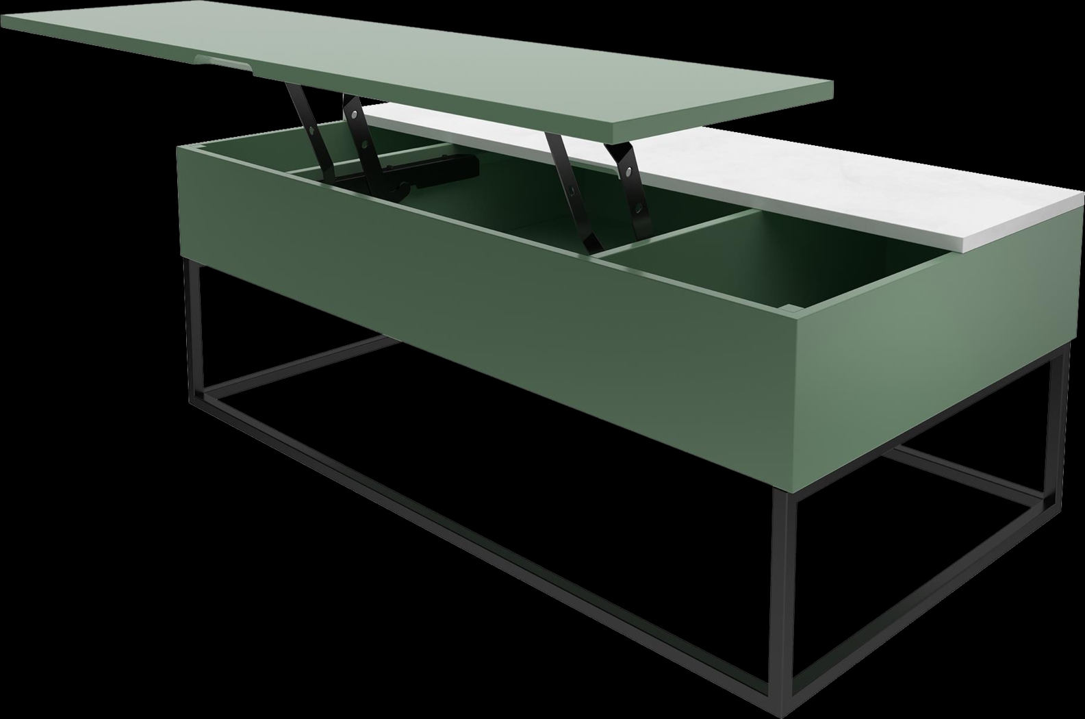 Affton Sage Lift-Top Cocktail Table - Thumbnail - Image 5
