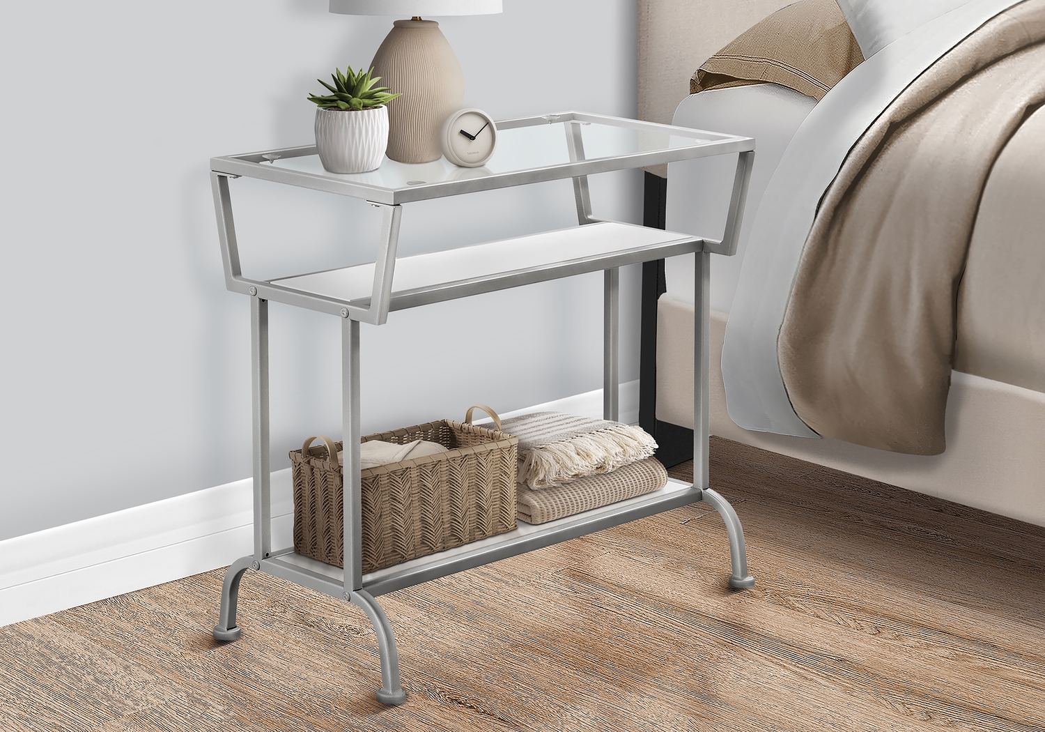 Agarita White End Table - Thumbnail - Image 3