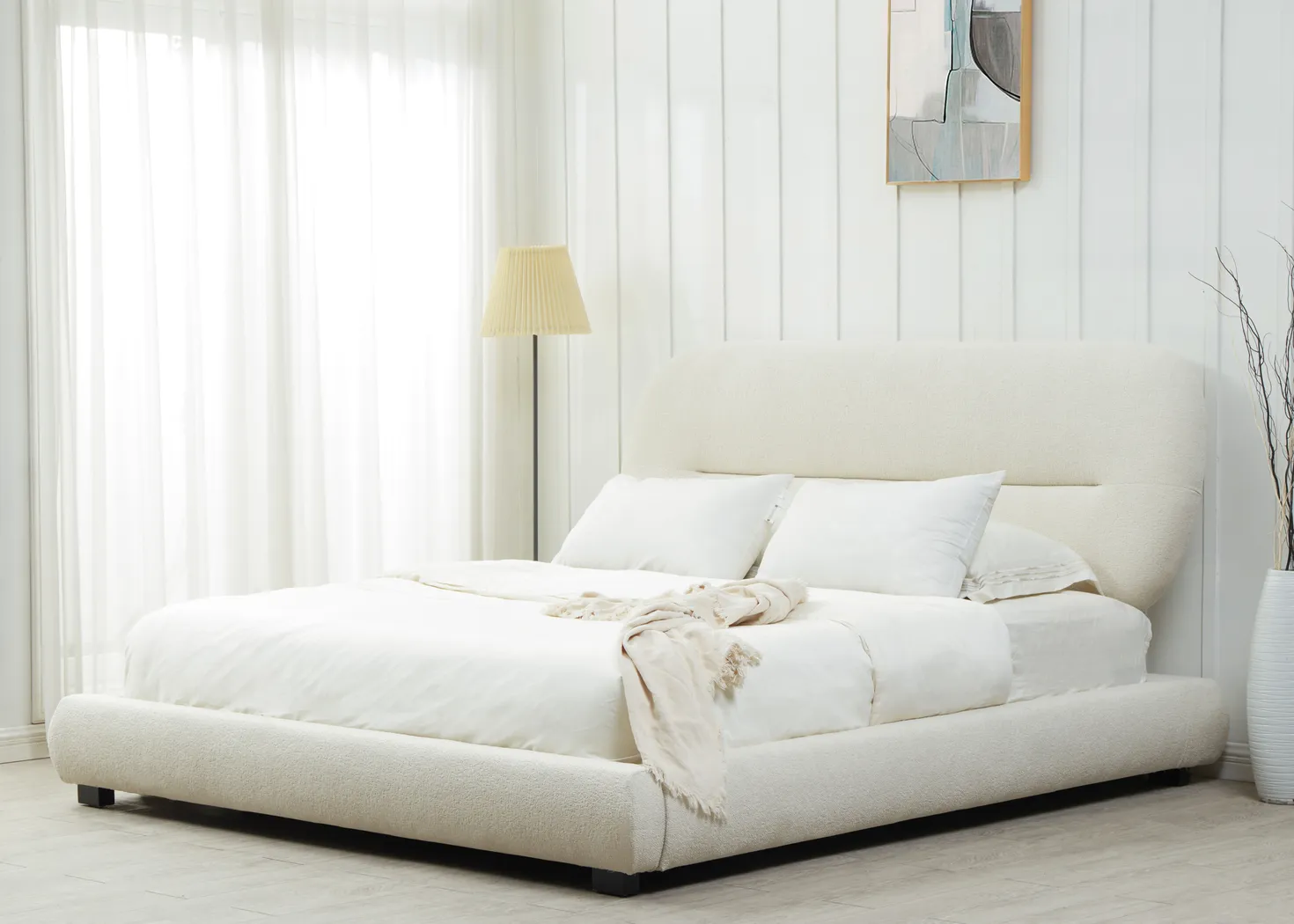 Agatha Creme King Bed - Thumbnail - Image 2