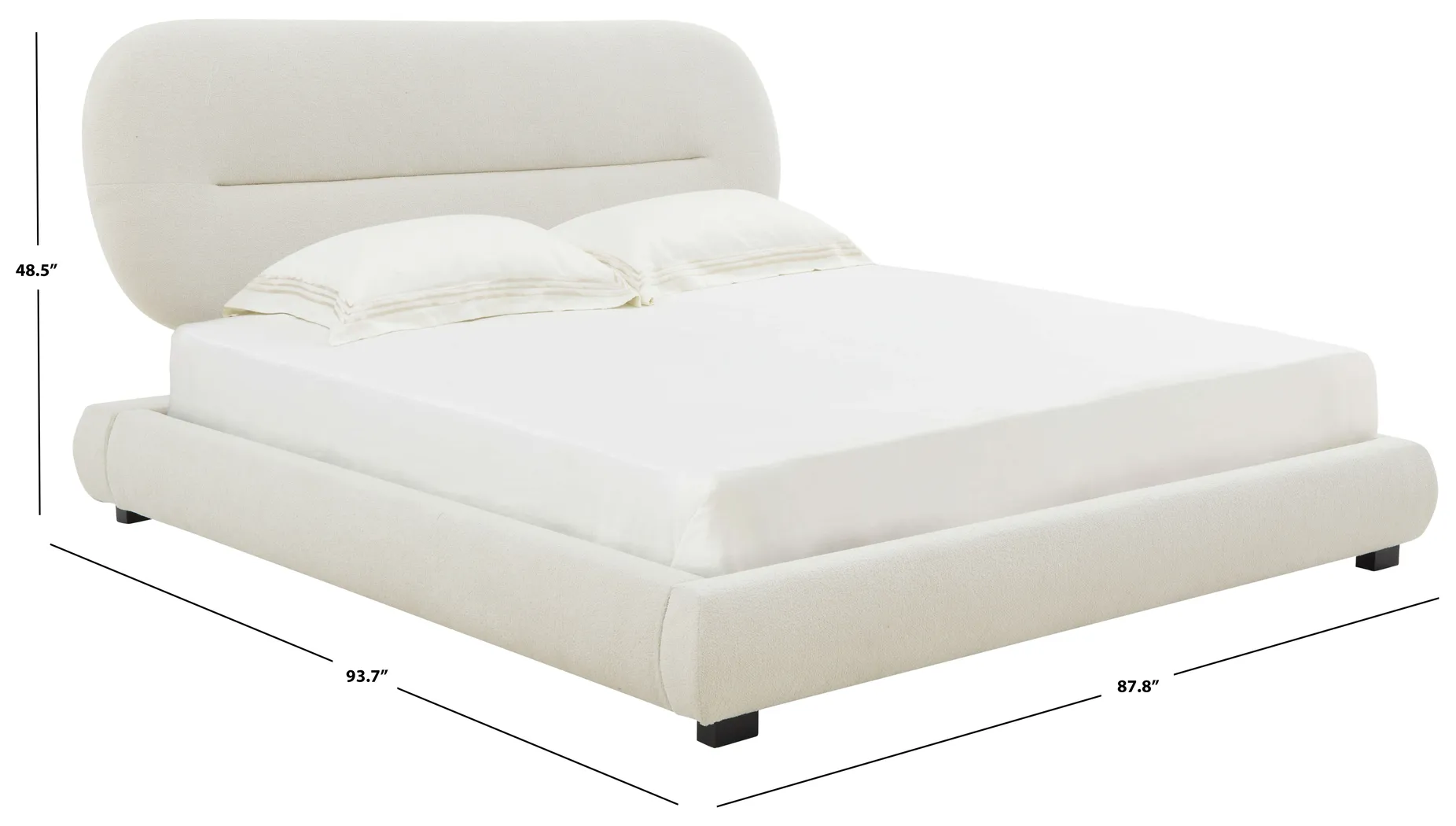 Agatha Creme King Bed - Thumbnail - Image 4