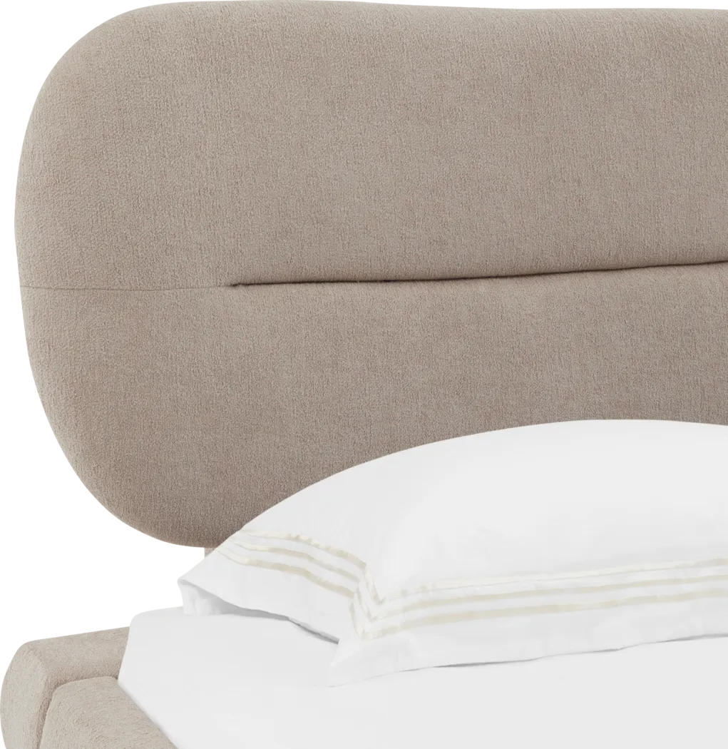 Agatha Light Brown Queen Bed - Thumbnail - Image 3