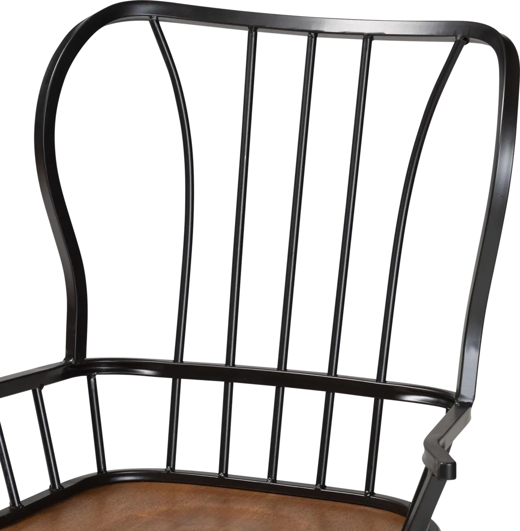 Agavei Brown Arm Chair, Set of 2 - Thumbnail - Image 5