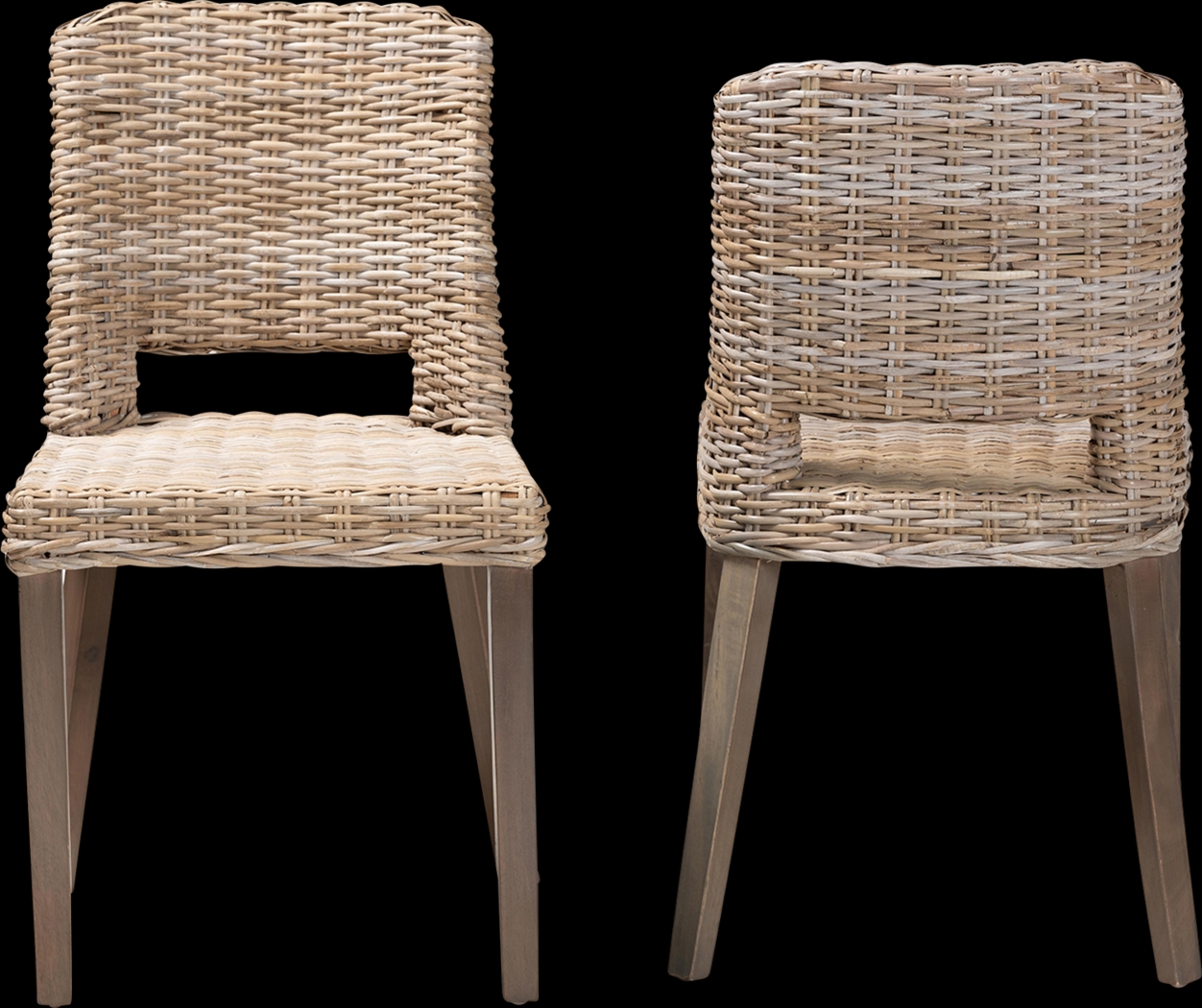 Agimay Brown Side Chair Set of 2 - Thumbnail - Image 3