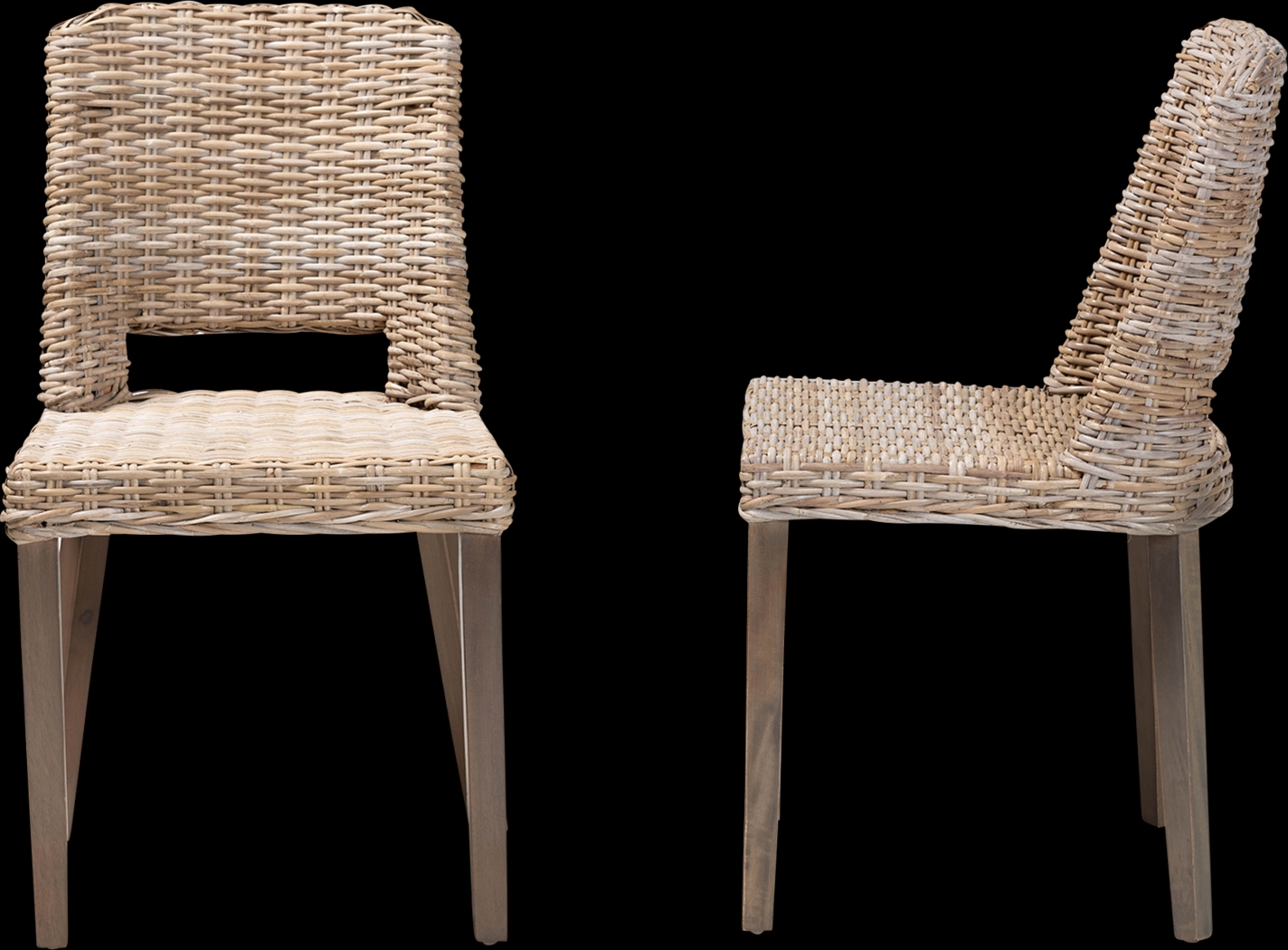 Agimay Brown Side Chair Set of 2 - Thumbnail - Image 4