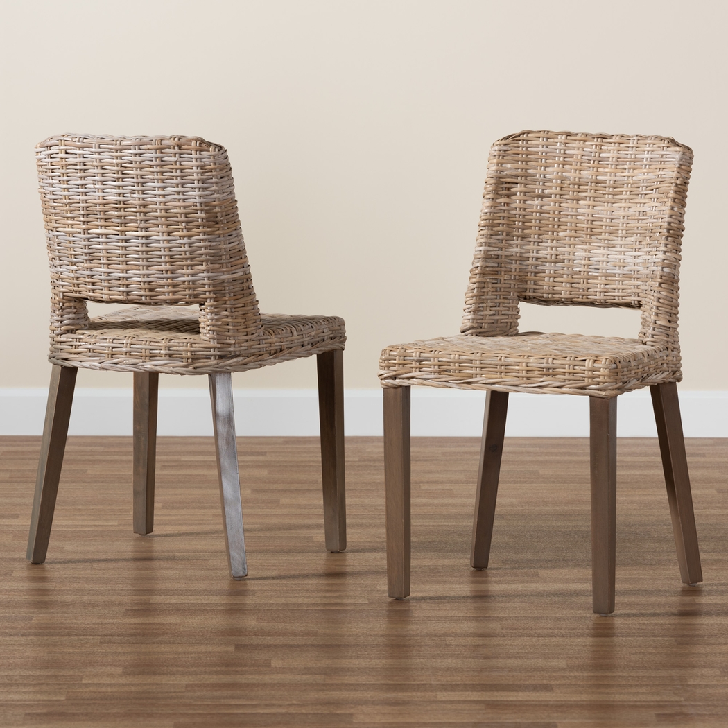 Agimay Brown Side Chair Set of 2 - Thumbnail - Image 8