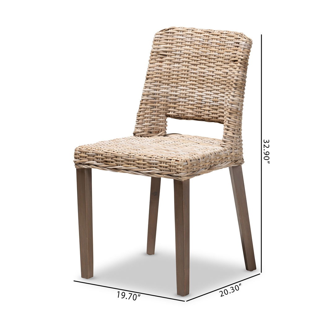 Agimay Brown Side Chair Set of 2 - Thumbnail - Image 9
