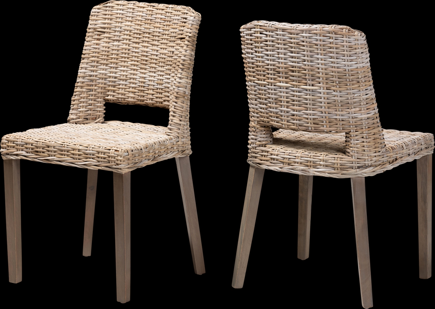 Agimay Brown Side Chair Set of 2 - Thumbnail - Image 1