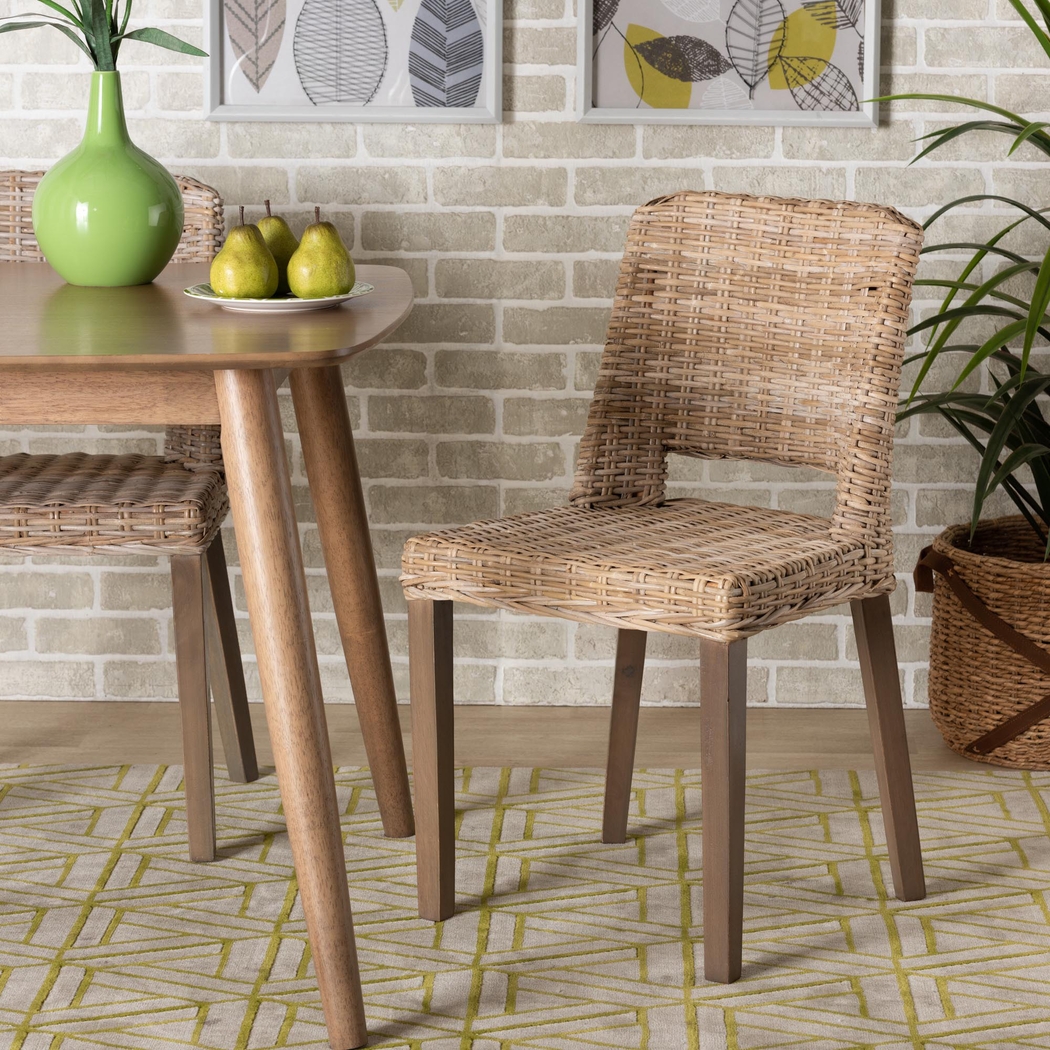 Agimay Brown Side Chair - Thumbnail - Image 2