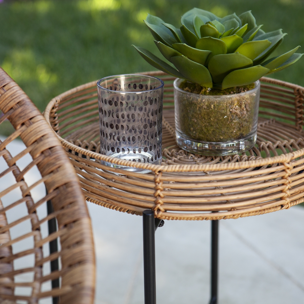 Agincourt Natural Outdoor 3 Pc Bistro Set - Thumbnail - Image 4