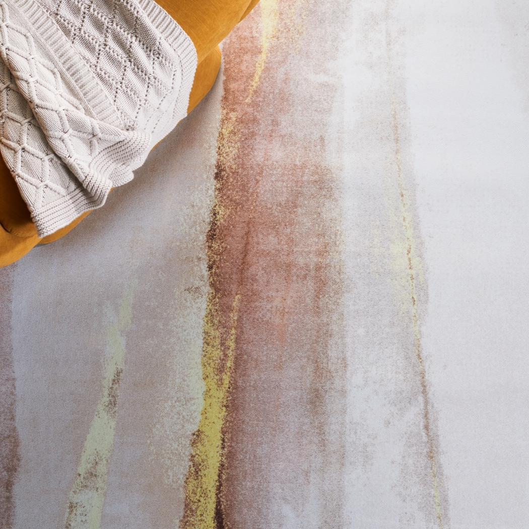 Agnax Beige/Gold 5' x 8' Rug - Thumbnail - Image 6