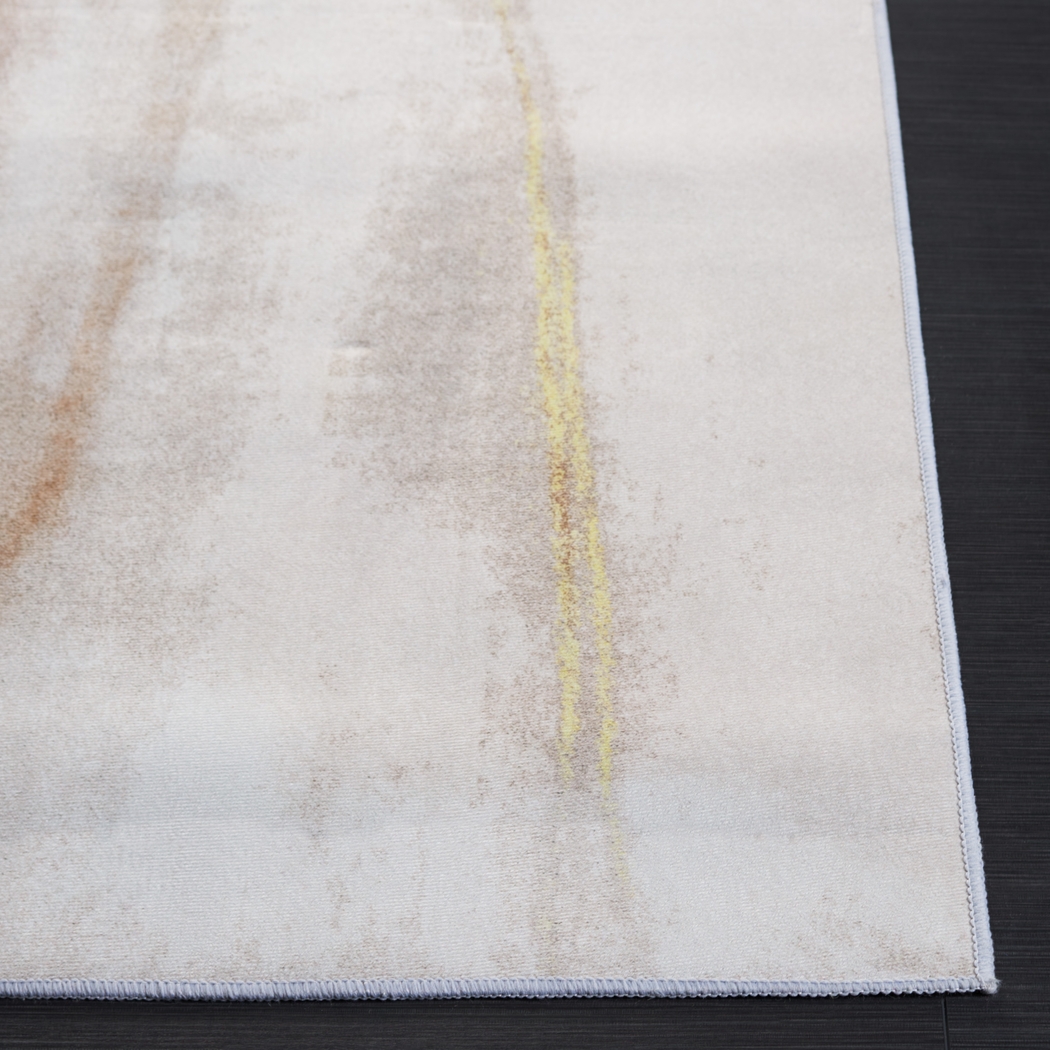 Agnax Beige/Gold 6' x 9' Rug - Thumbnail - Image 3