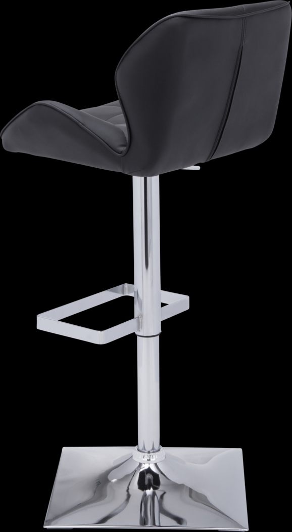 Agnon Black Adjustable Barstool - Thumbnail - Image 2