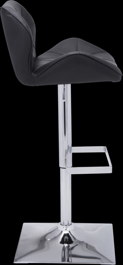 Agnon Black Adjustable Barstool - Thumbnail - Image 3