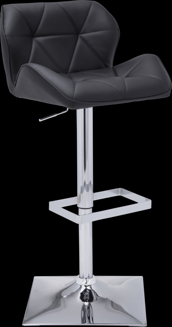 Agnon Black Adjustable Barstool - Thumbnail - Image 1