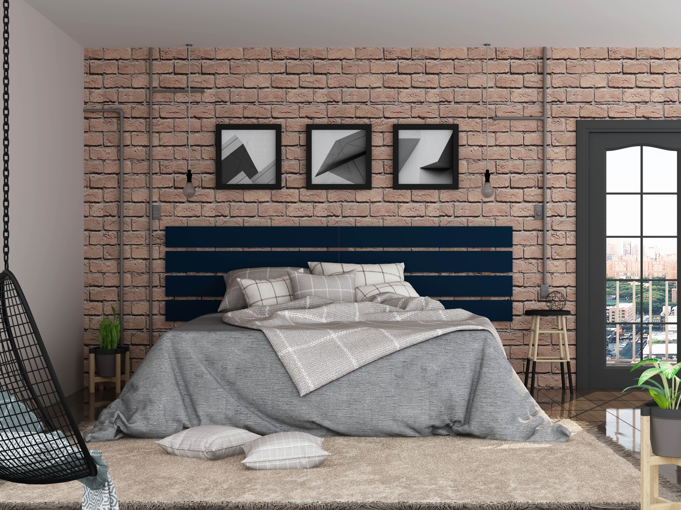 Agora Way Blue Queen Headboard - Thumbnail - Image 5