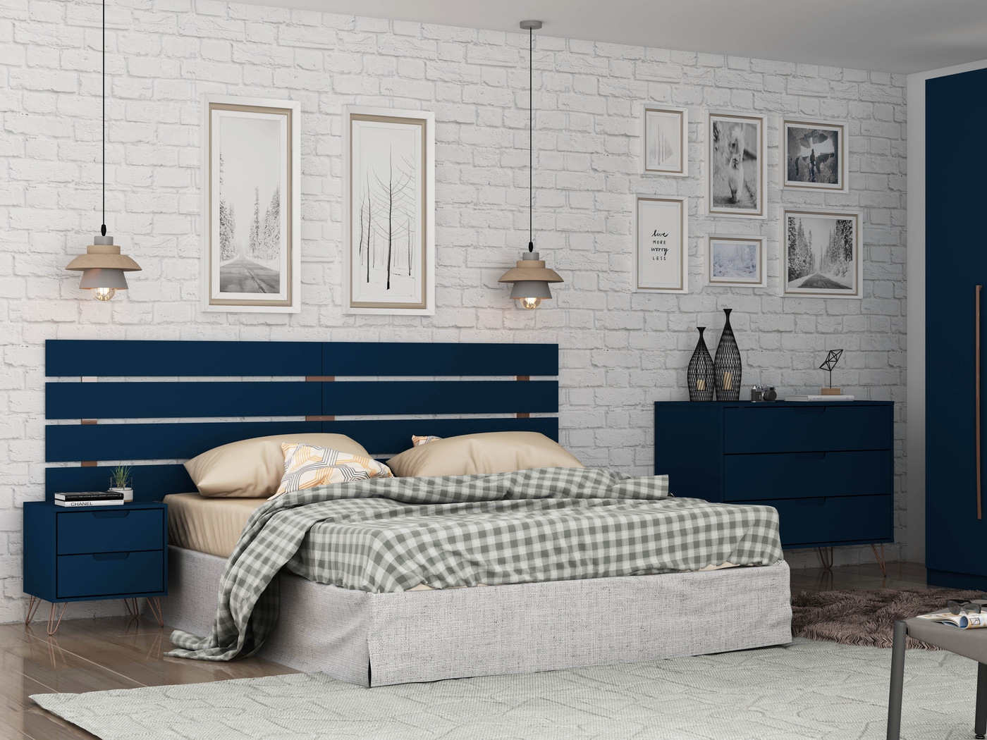 Agora Way Blue Queen Headboard - Thumbnail - Image 7