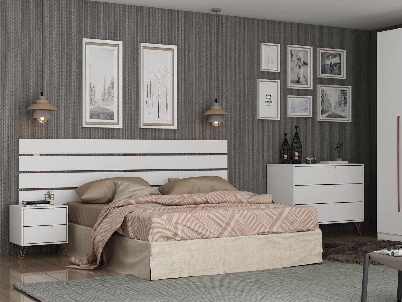 Agora Way White Queen Headboard - Thumbnail - Image 7