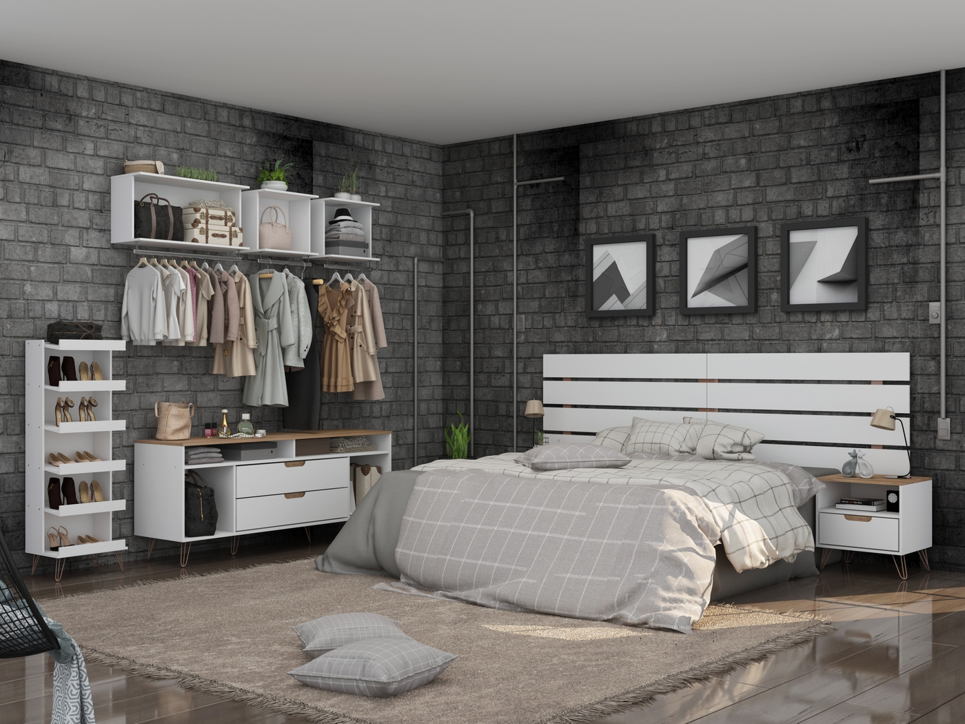 Agora Way White Queen Headboard - Thumbnail - Image 8