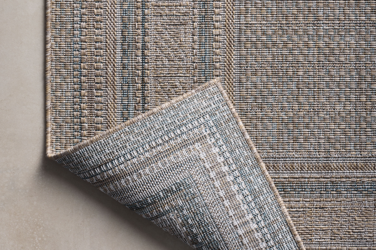 Agoura Taupe 6'7 x 9'4 Indoor/Outdoor Rug - Thumbnail - Image 3