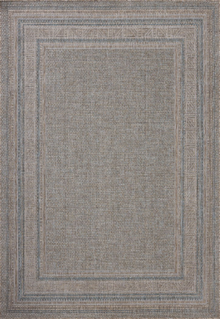 Agoura Taupe 7'10 x 10' Indoor/Outdoor Rug - Thumbnail - Image 1