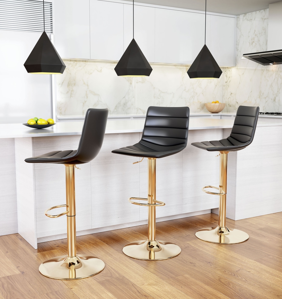 Agrona Black Adjustable Barstool - Thumbnail - Image 7
