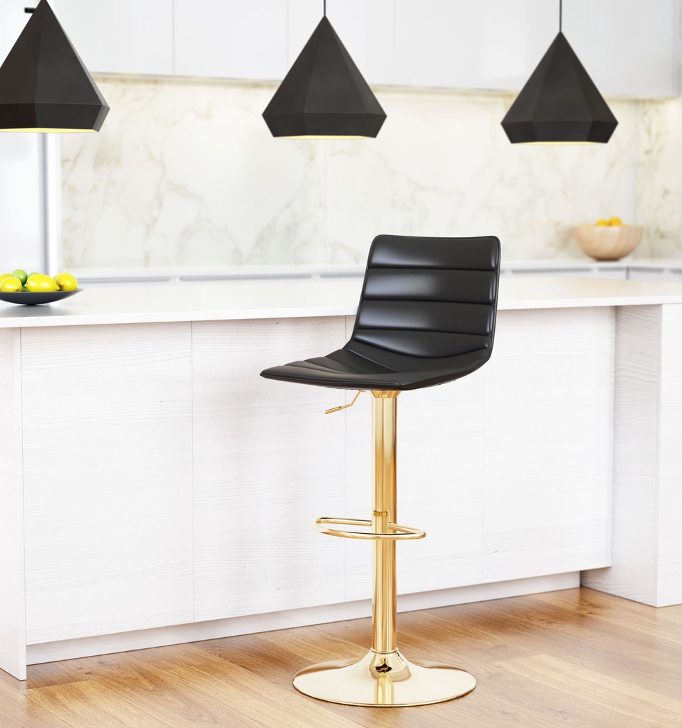 Agrona Black Adjustable Barstool - Thumbnail - Image 8