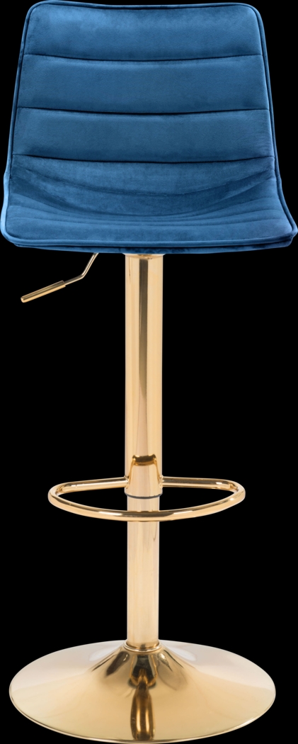 Agrona Dark Blue Adjustable Barstool - Thumbnail - Image 3