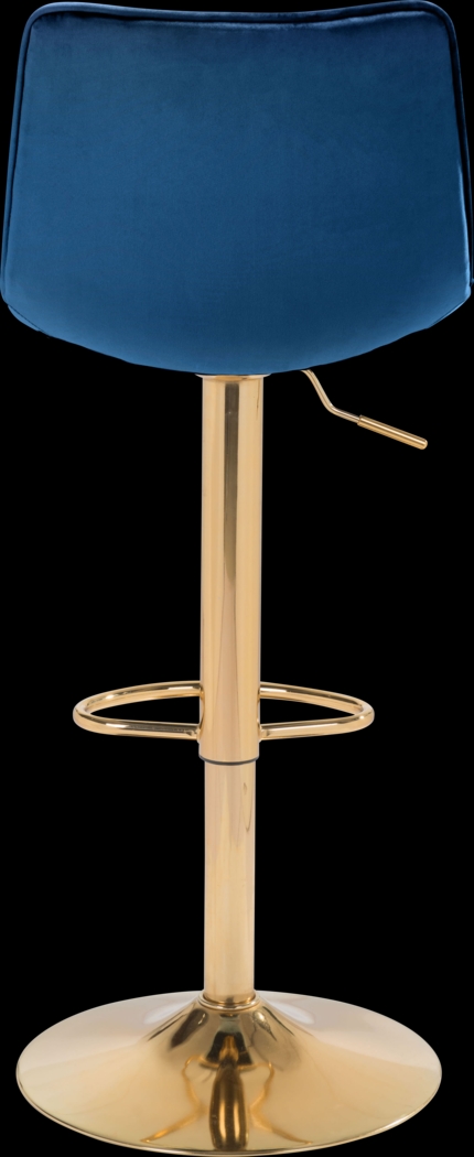 Agrona Dark Blue Adjustable Barstool - Thumbnail - Image 4