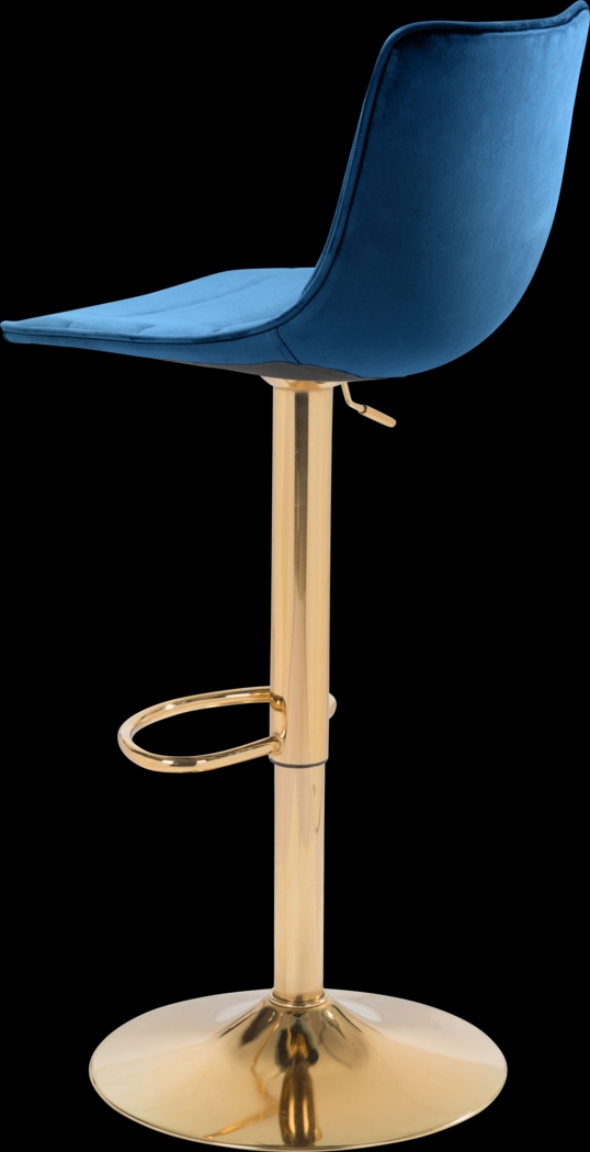Agrona Dark Blue Adjustable Barstool - Thumbnail - Image 5