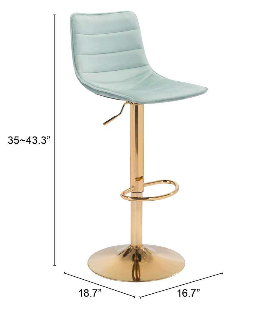 Agrona Green Adjustable Barstool - Thumbnail - Image 7