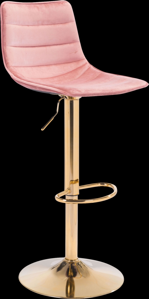 Agrona Pink Adjustable Barstool - Thumbnail - Image 1