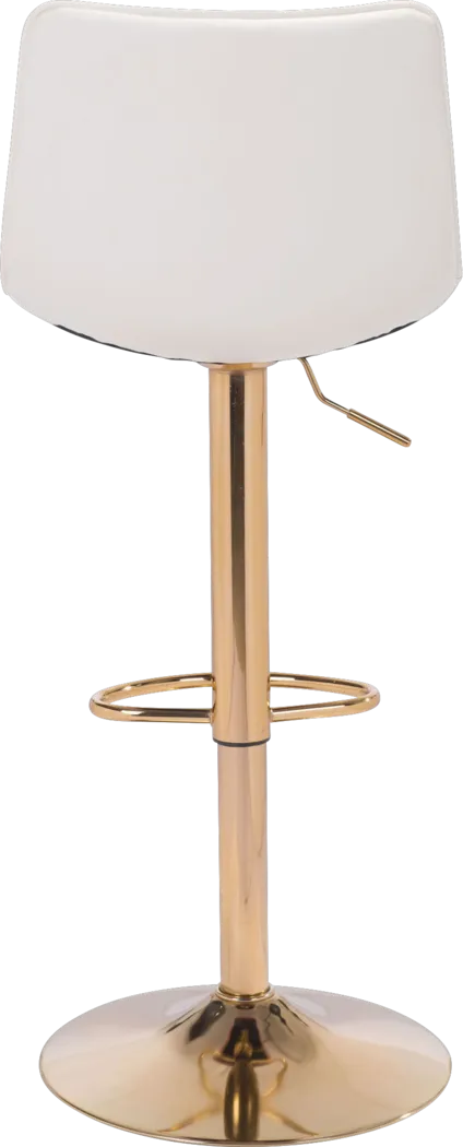 Agrona White Adjustable Barstool - Thumbnail - Image 4