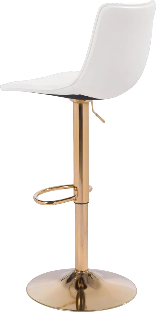 Agrona White Adjustable Barstool - Thumbnail - Image 5