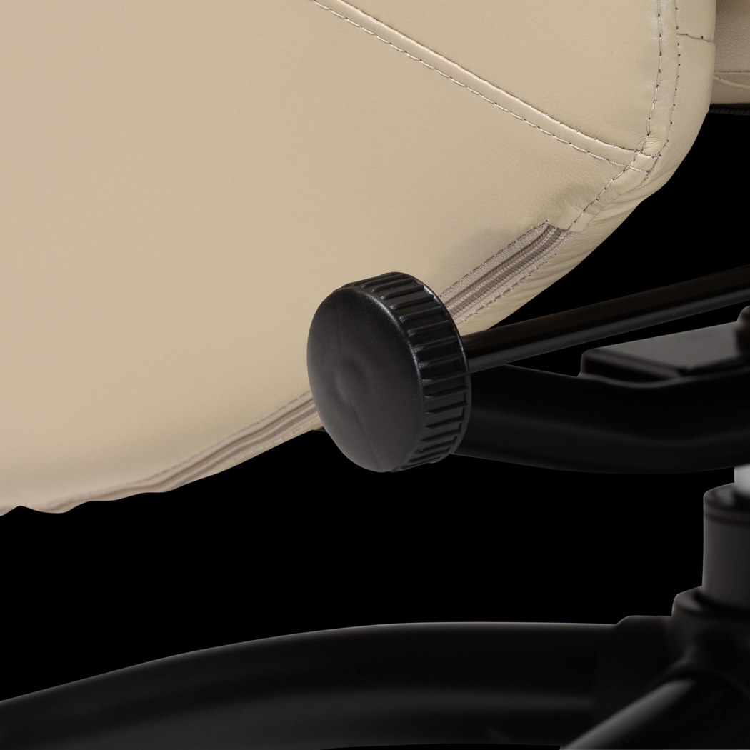 Aguilay Beige Accent Chair and Ottoman - Thumbnail - Image 13