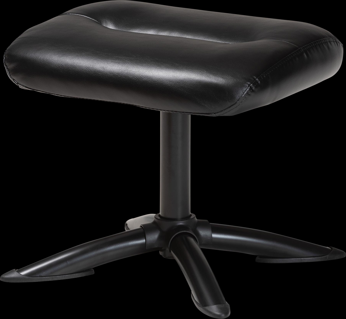 Aguilay Black Accent Chair and Ottoman - Thumbnail - Image 11