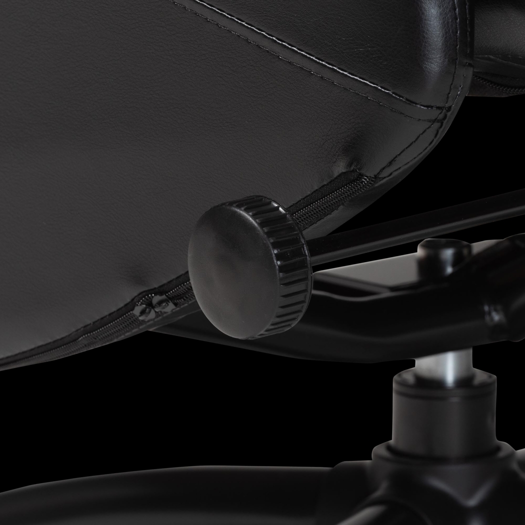 Aguilay Black Accent Chair and Ottoman - Thumbnail - Image 13