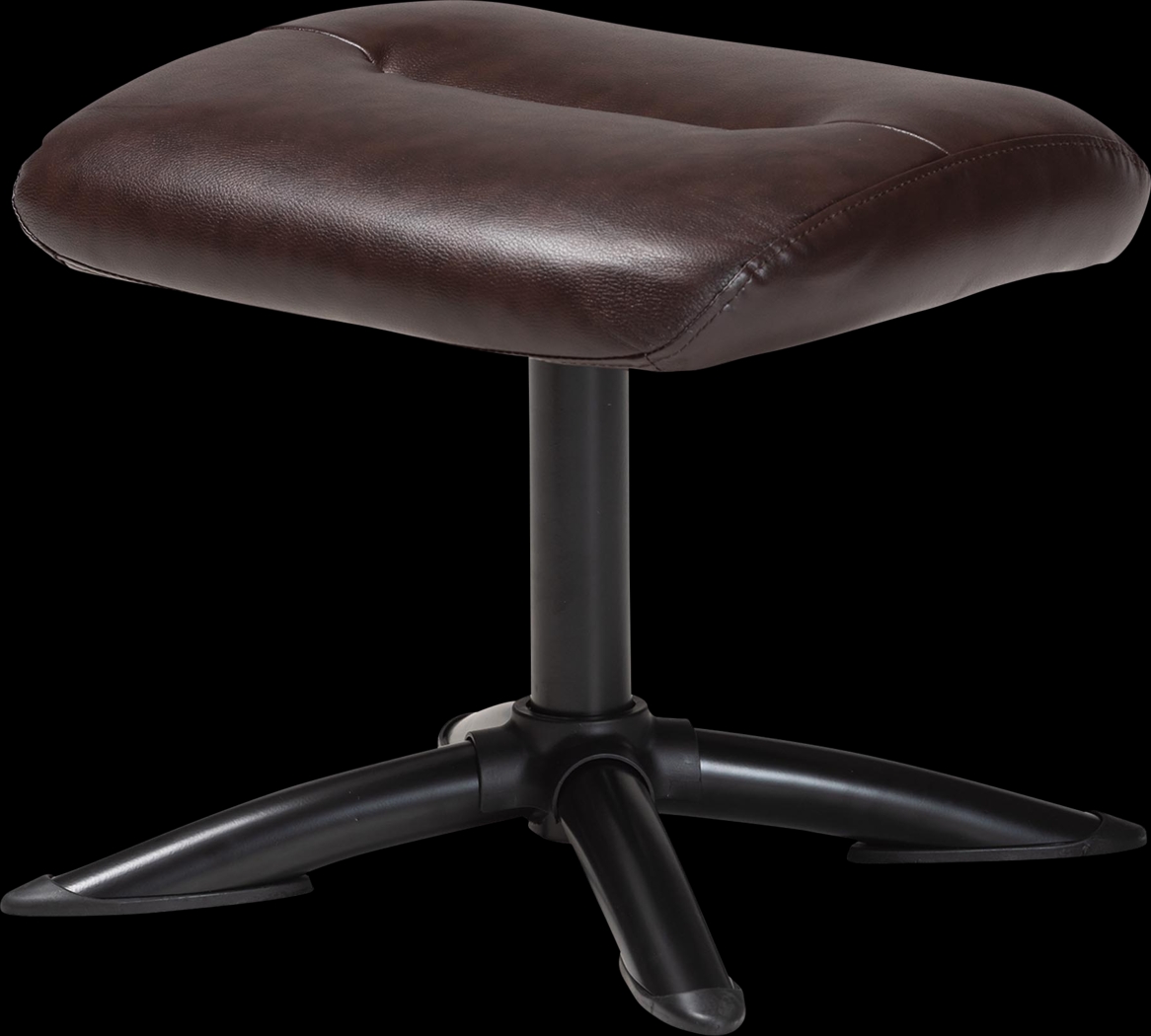 Aguilay Dark Brown Accent Chair and Ottoman - Thumbnail - Image 11