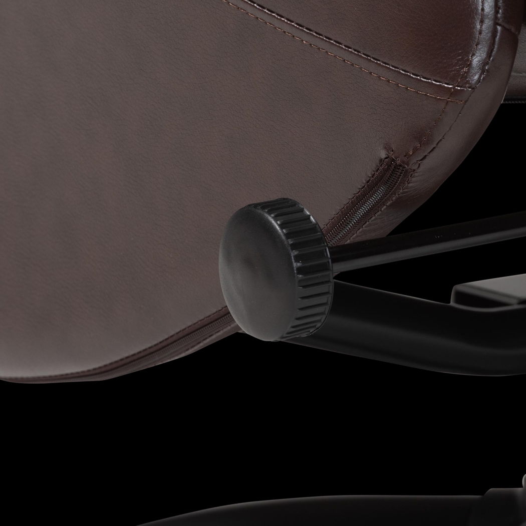 Aguilay Dark Brown Accent Chair and Ottoman - Thumbnail - Image 13