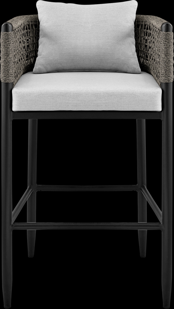 Outdoor Agusta Black Barstool - Thumbnail - Image 3