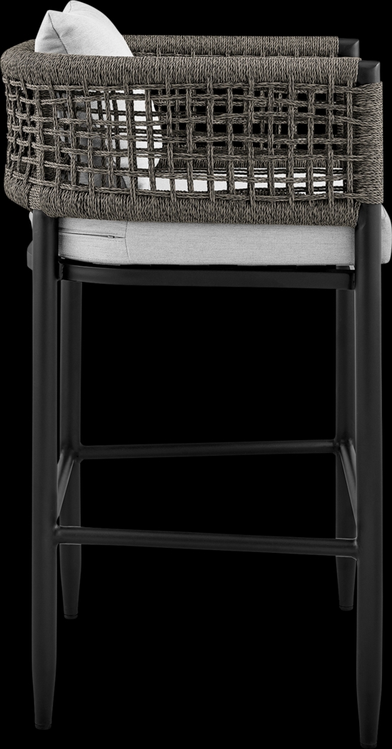 Outdoor Agusta Black Barstool - Thumbnail - Image 4