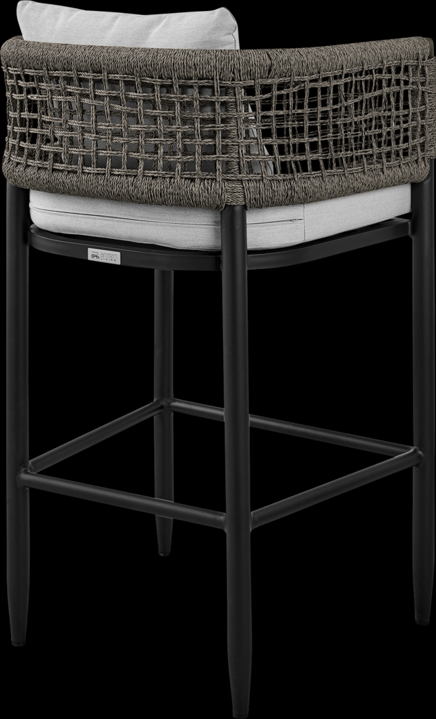 Outdoor Agusta Black Barstool - Thumbnail - Image 5