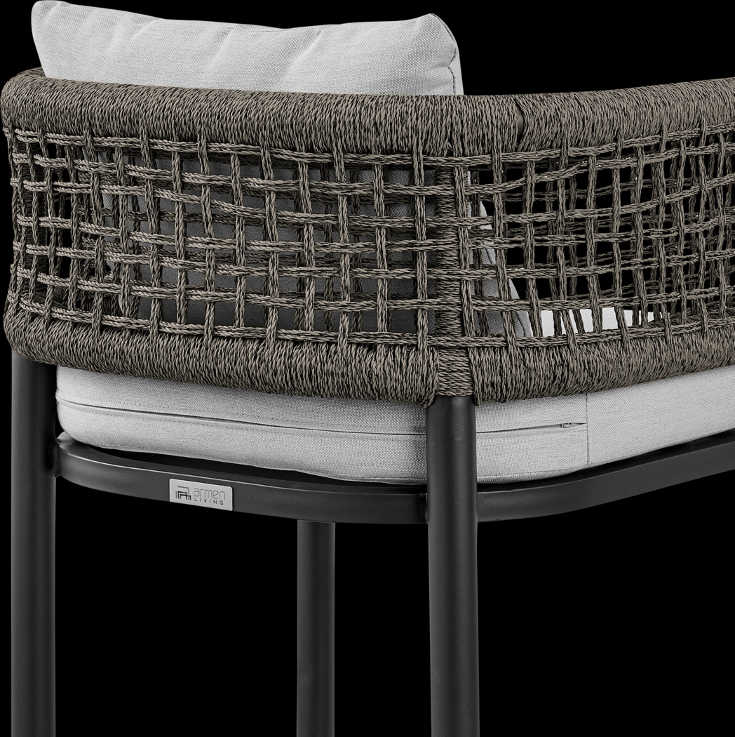 Outdoor Agusta Black Barstool - Thumbnail - Image 8